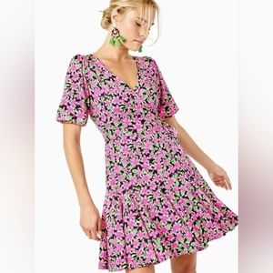Lilly Pulitzer Kessler Wrap Dress in Lil Lilly Onyx
